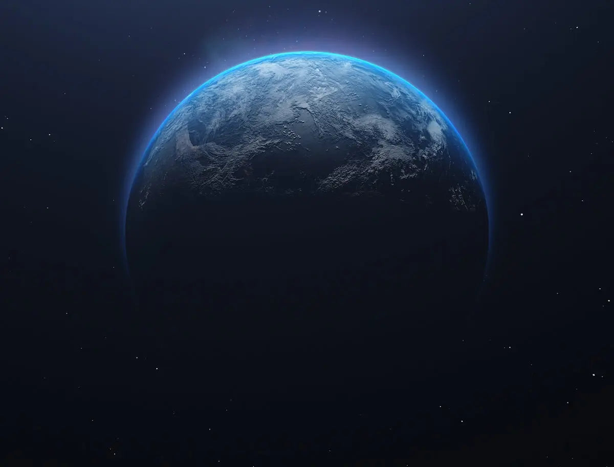 a planet in space