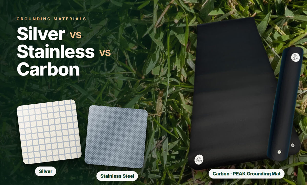 Silver vs Stainless vs Carbon Grounding Sheets Compared